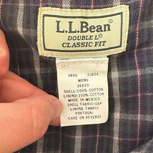 L.L. Bean Men’s Double L Classic Fit Flannel Lined Jeans Size 36x30 Winter - Picture 8 of 9